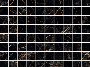 MARBLE NERO MOSAICO - Porcelain stoneware mosaic _ Versace Ceramics